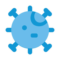 Fototapeta premium Illustration vector graphic of Microscopic virus icon | Dual Tone Icon