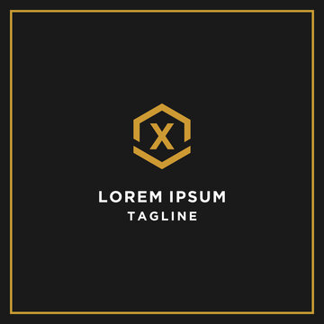 ax or xa hexagon logo