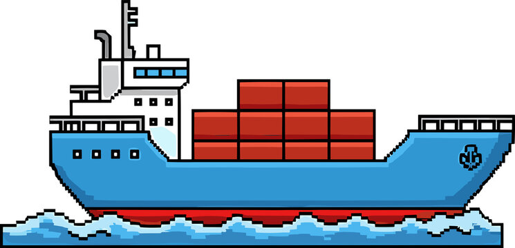goods transport ship for Games and UI Design
