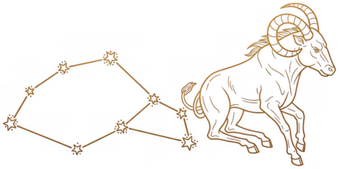 Aries Constellation png Ram cutout Zodiac Sign png Astrology cutout Star Sign png Celestial cutout Ram Head png Animal cutout Aries Symbol png