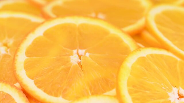 video of cut orange