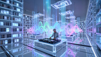 DJ as conductor of light and space