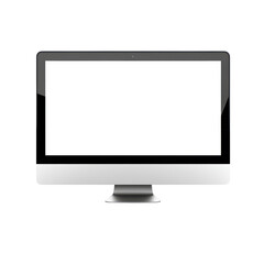 Fototapeta premium Computer monitor on transparent background