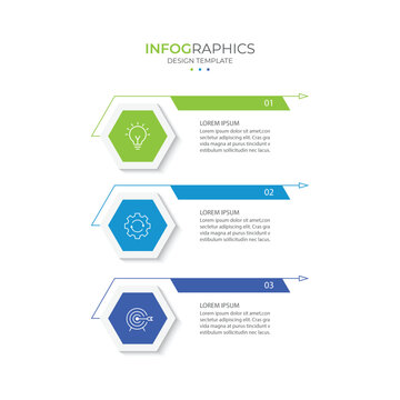 Vector infographic design template with 3 options or steps