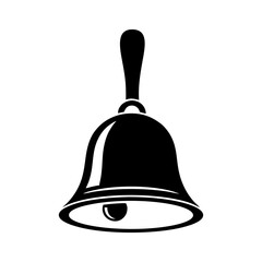 Black bell clipart with handle on top