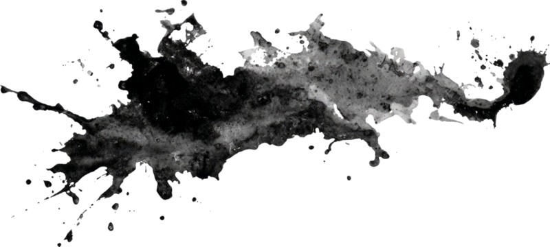 Ink splatter black paint abstract art grunge texture splash pattern in dynamic motion - Powered by Adobe