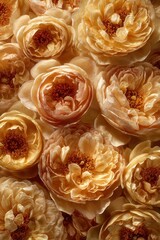 Soft Peach Peonies In Warm Light Create Romantic, Calm, And Elegant Natural Beauty For Floral Decor, Weddings, And Stock Visuals