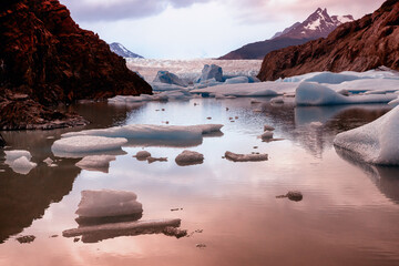 Grey Glacier in the Southern Patagonian Ice Field . Chile © Belikova Oksana