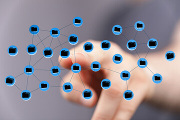 Visualize data connectivity and information flow with this conceptual image representing technology and innovat
