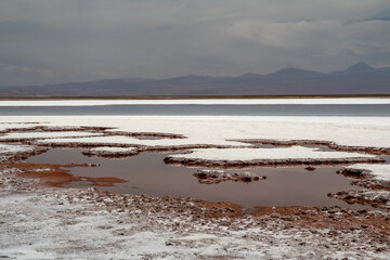 View of Laguna Tebinquiche in Atacama desert, Chile.View of Laguna Tebinquiche in Atacama desert, Chile.v
