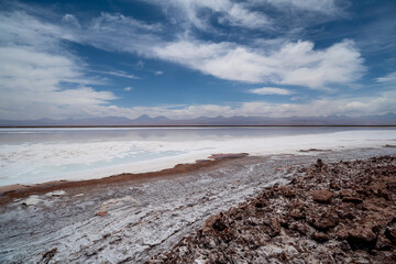 View of Laguna Tebinquiche in Atacama desert, Chile.View of Laguna Tebinquiche in Atacama desert, Chile.v