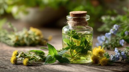 Anti-inflammatory allergic asthma. Natural herbs for allergic asthma relief, high-resolution image showcasing anti-inflammatory properties.