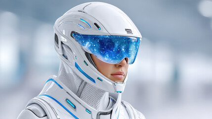 Factory worker, A factory worker in full protective gear, showcasing safety measures in a 3D-rendered environment, emphasizing industrial work conditions.