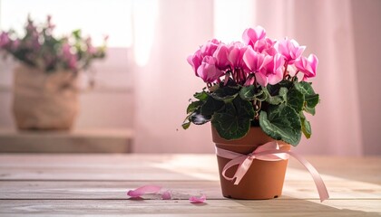 シクラメンの鉢