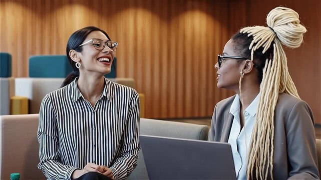 Business Meeting Modern Office Vertical Background Collaboration Success

