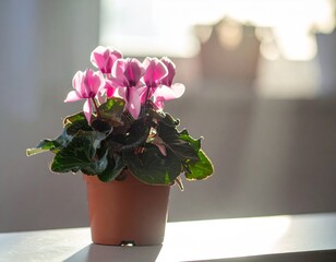 シクラメンの鉢