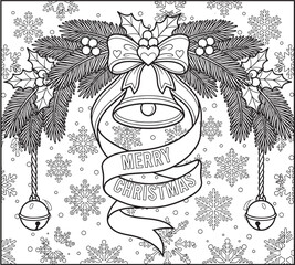 Chibi Santa Claus Coloring Page