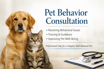 Pet Behavior Consultation Offers Training and Guidance to Improve Well-Being for Dogs and Cats