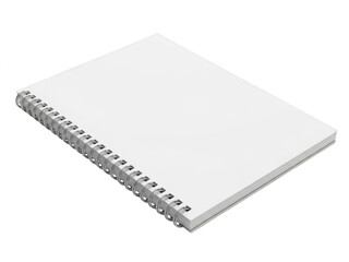 Spiral notebook cover isolated on transparent background