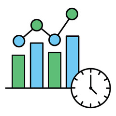 Business Operations Efficiency Performance Monitoring Vector Icon