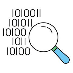 Vector Icon Representing Data Analytics Reporting Dashboard
