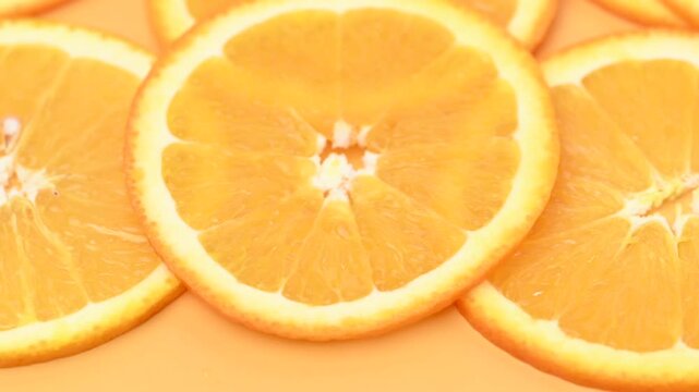 video of cut orange