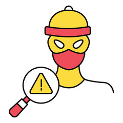 Fraud Detection Vector Icon Risk Analysis Financial Security Monitoring