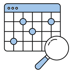 Color Coded Heat Map Analytics Vector Icon