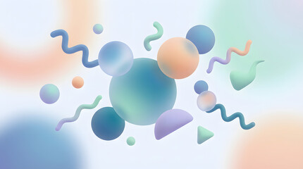 Quirky Surreal Elements in Abstract Harmony