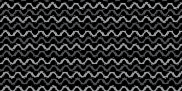 A sidewalk or tile pattern with a realistic line texture. A famous beach walkway in Rio de Janeiro, Brazil. A repeating wavy print in sidewalk style. Vector graphic illustration.