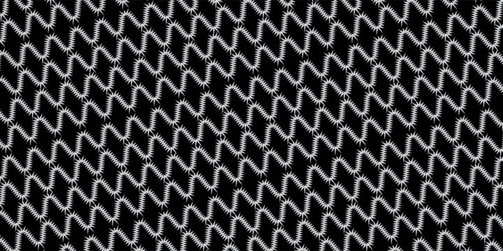 A sidewalk or tile pattern with a realistic line texture. A famous beach walkway in Rio de Janeiro, Brazil. A repeating wavy print in sidewalk style. Vector graphic illustration.