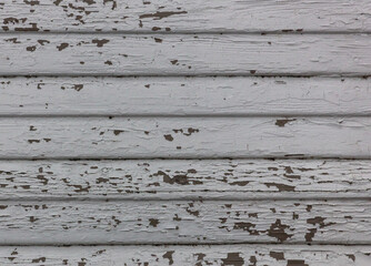 Old white painted wooden structure