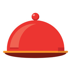 Serving platter isolated on white background. 