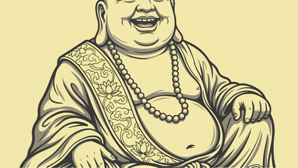 Smiling Buddha Statue A Symbol of Happiness and Prosperity.