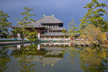 Fototapeta premium Todai-ji Temple and Sacred Grounds in Nara Japan