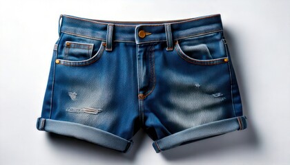 Stylish Blue Denim Shorts - Casual Summer Fashion for Everyday Wear.