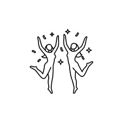 Obraz premium Enjoy Icon Set for Happiness, Fun, and Positive Emotions