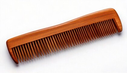 Wooden Comb - A Detailed Close-Up on a Beautifully Crafted Hair Accessory.