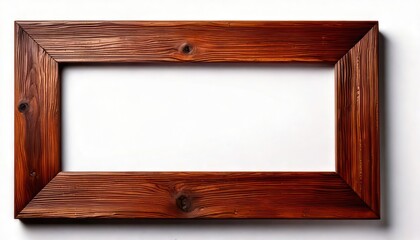 Wooden Picture Frame with Empty Space for Artwork or Photography.