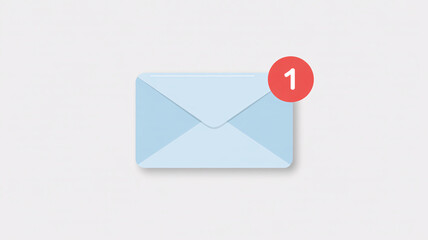 Notification email icon with unread message indicator