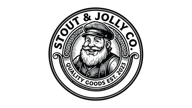 Stout and Jolly Co Logo Quality Goods Established 2023.