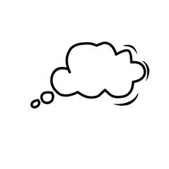 simple hand drawn speech bubbles for communication