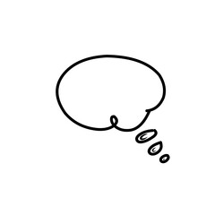 simple hand drawn speech bubbles for communication