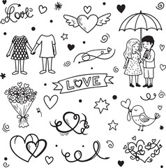 Collection of valentine's day icons