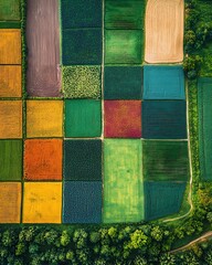 Cultivation Land Patterns high resolution picture