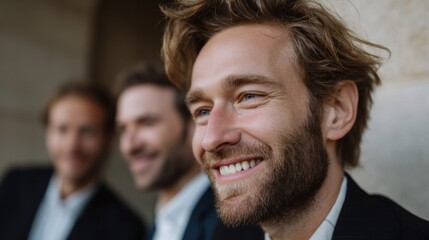 Enthusiastic Caucasian men in deep conversation, perfect for Friendship Day, embodying camaraderie and serendipitous wanderlust connections