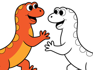Colorful Cartoon Dinosaurs for Kids