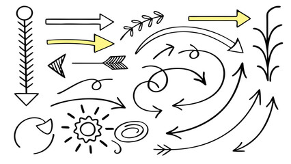 Golden arrows pointing in opposite directions on black