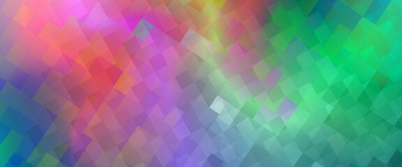 Dark Multicolor, Rainbow vector blurry rectangular background. Geometric background in square style with gradient. The pattern can be used for brand-new background.