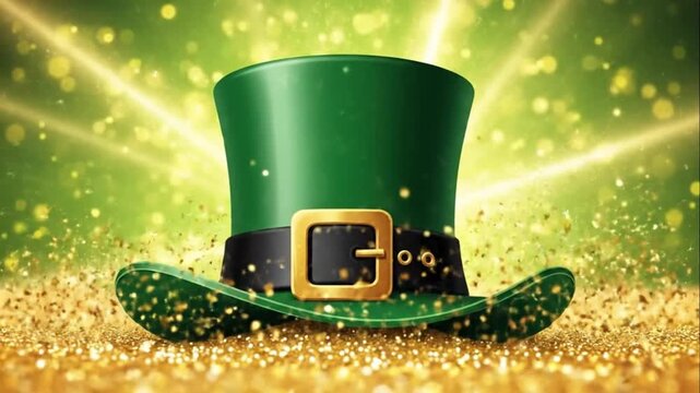 St Patricks Day celebration Saint Patricks Day Green Leprechaun Hat Glitter Sparkle